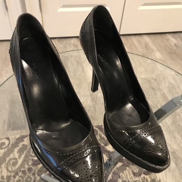 Very RARE Gucci Brogue Wing Tip heels - Picture 5 of 16